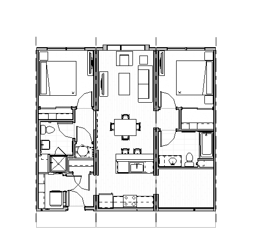B1 Dark Floors (2 Bedrooms)
