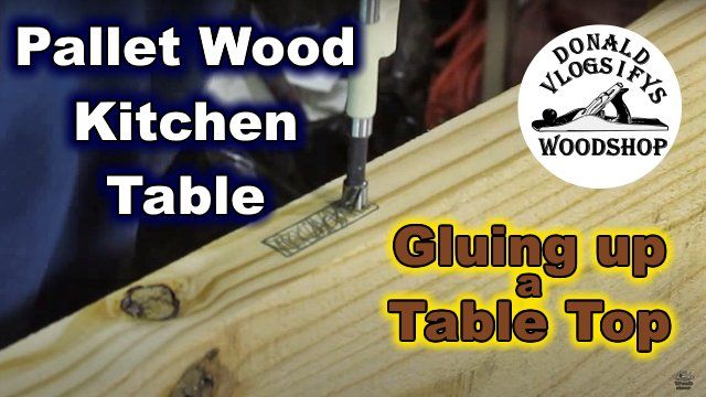 A carefully placed Forstner bit can help you remove a lot of waste, and reduce your chisel work. How I glued up a table top.
