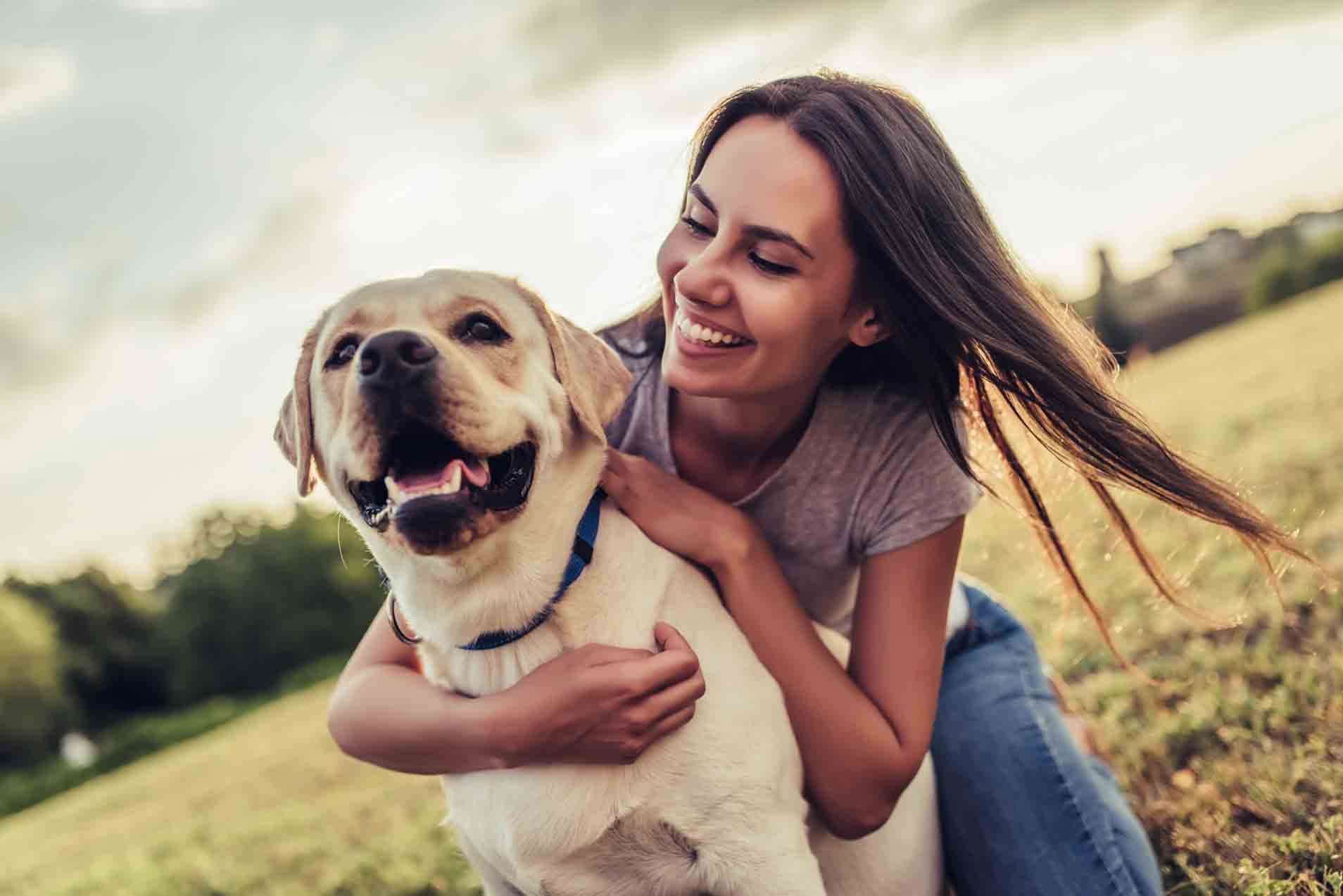 Dog and Owner Playing Outside — Goldsboro, NC — Eli's Friends