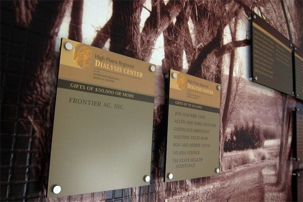 Dialysis Center Interior Signs — Hays, KS — Commercial Sign Co.
