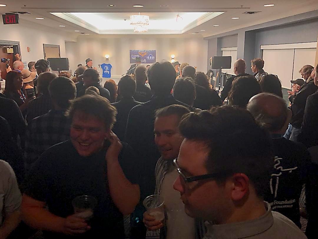 the crowd in at the showcase in Toronto