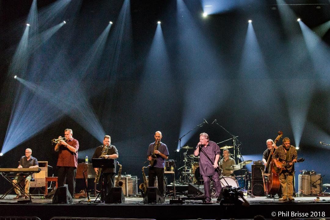 The Roomful of Blues Band on stage at the Trois-Rivières blues festival