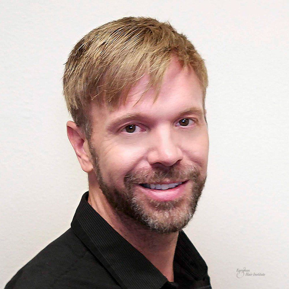 Men's Hair Piece styled hair replacement systems