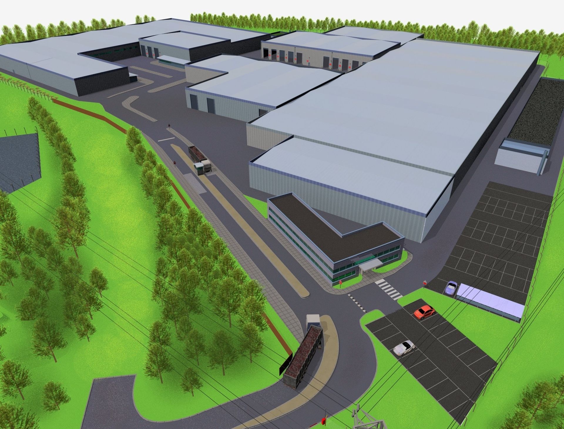 Huncoats waste transfer site