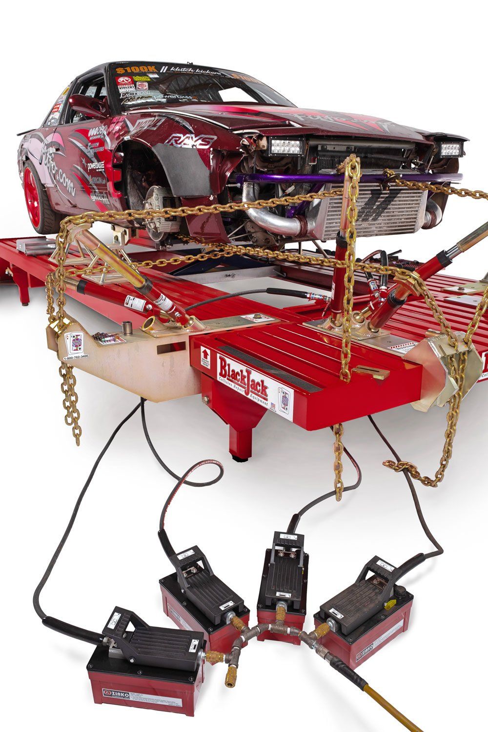 auto body shop frame straightening machine