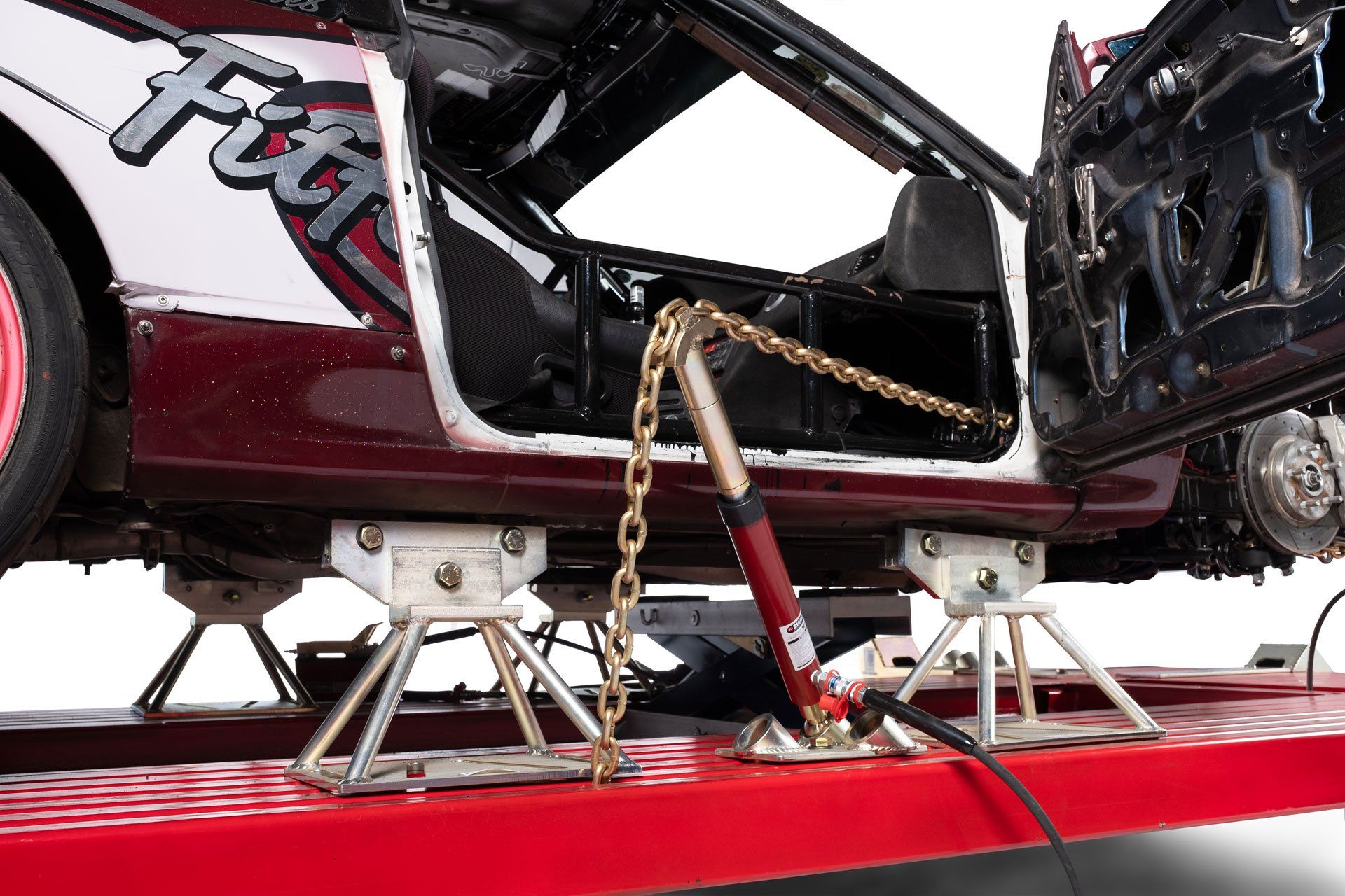 automobile frame straightening machines sideways pull