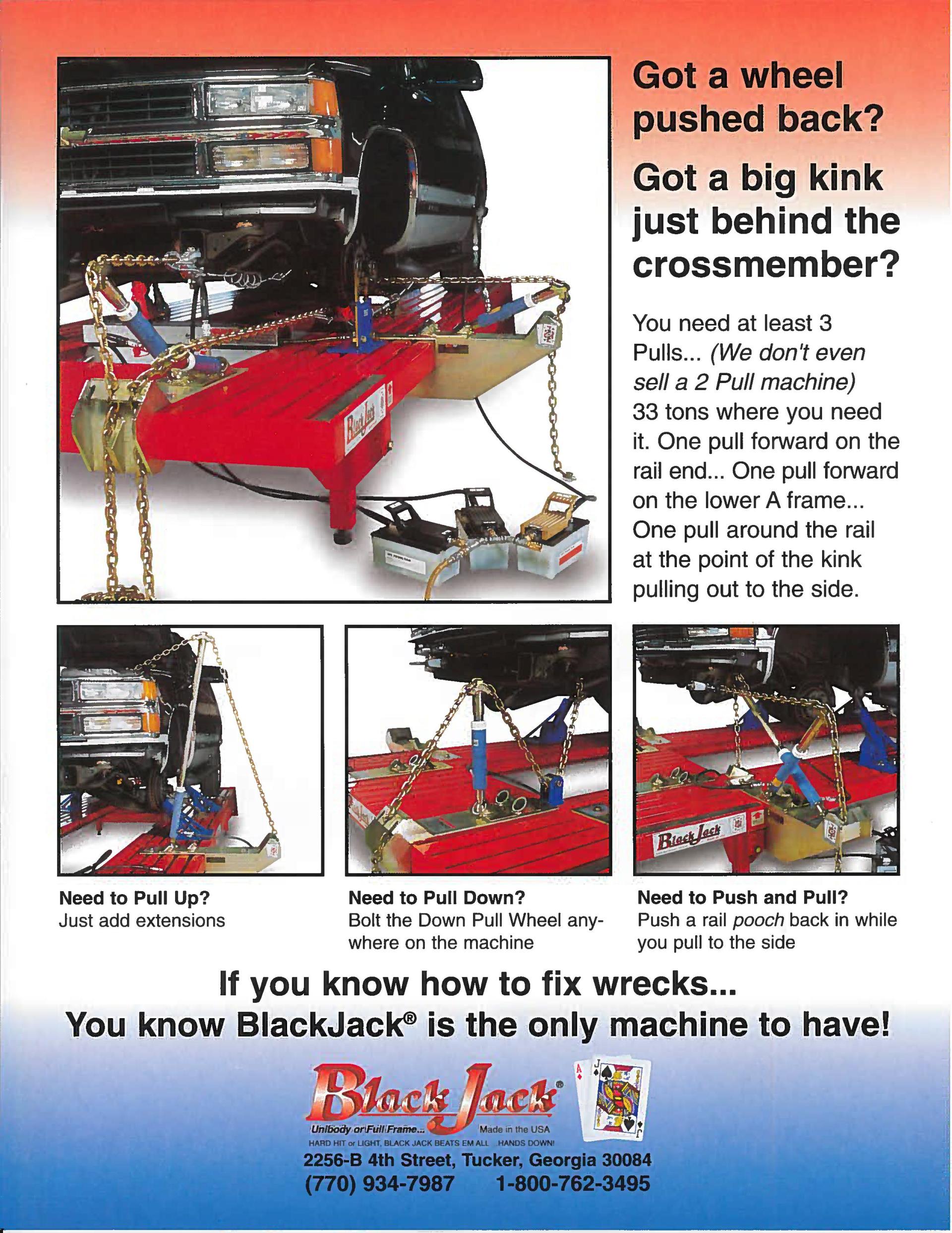 Blackjack Frame Machines Brochure — Tucker, GA — Blackjack Frame Machines