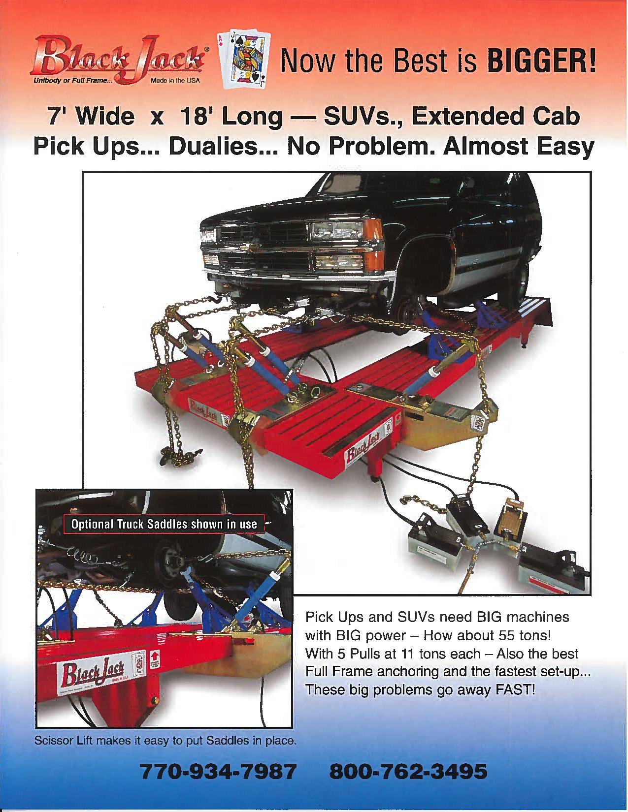 Blackjack Frame Machines Brochure — Tucker, GA — Blackjack Frame Machines