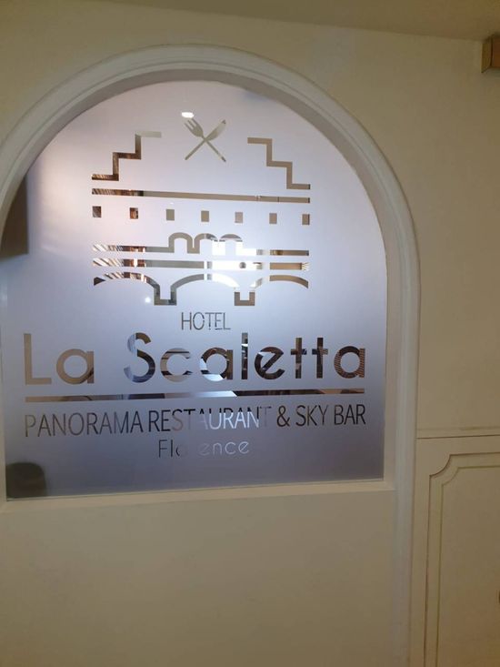 Vetro sabbiato per ristorante