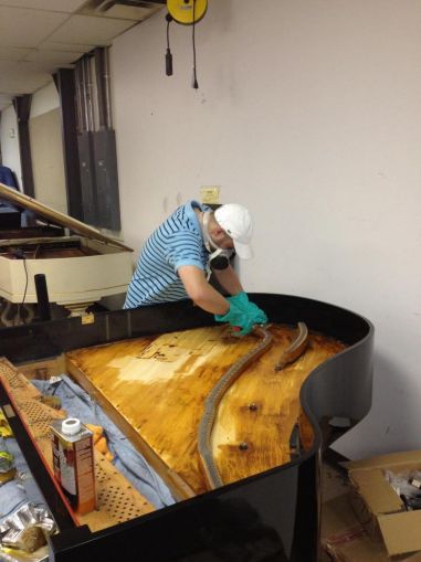Piano Restoration in Progress
