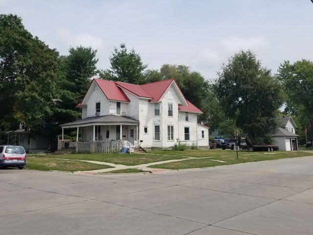 red roof house