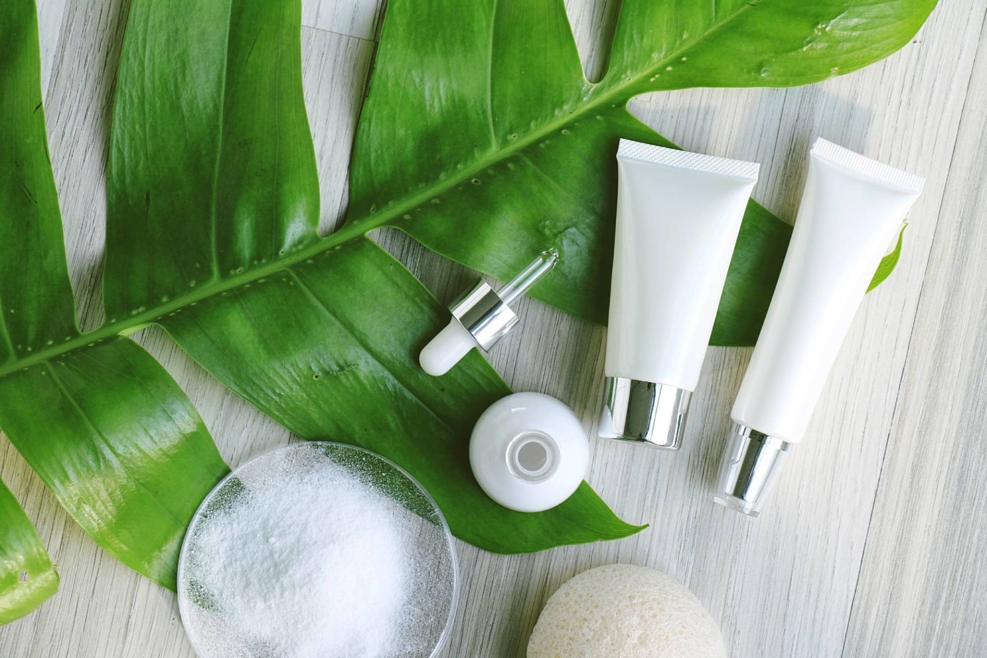 Cosmetici su foglia