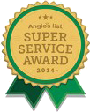 It is a super service award badge with a green ribbon.