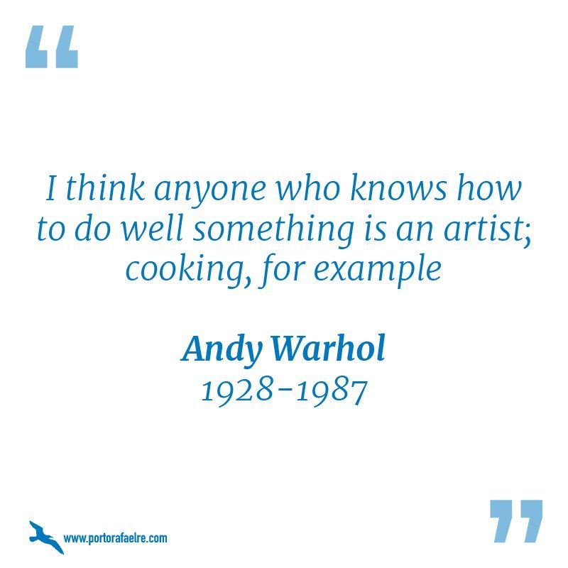a quote by andy warhol from 1928-1987