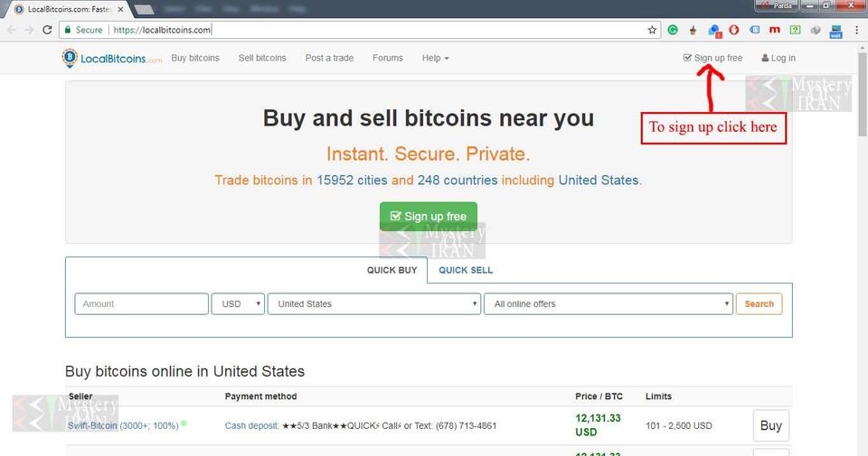 localbitcoins registration