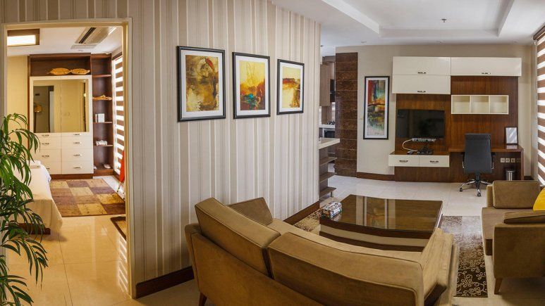 Tehran Vozara Hotel Apartment,Tehran hotels, iran hotels,3 star apartment hotel in tehran