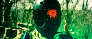 Slower Velocity Paint splatter on mask