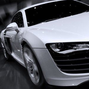 white car