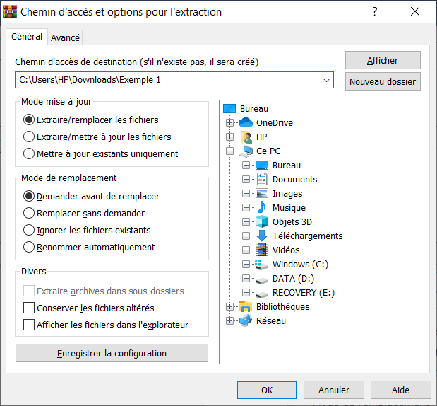 WinRAR ouvre et extrait les fichiers GZ et tar.gz