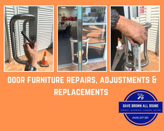Door Furniture Repairs, Adjustments & Replacements — Property Maintenance in Darwin, NT Door Furniture Repairs, Adjustments & Replacements — Property Maintenance in Darwin, NT