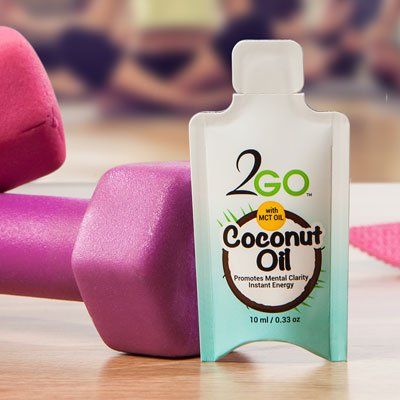 2GO Coconut Oil Single Serve Organic Virgin Coconut Oil