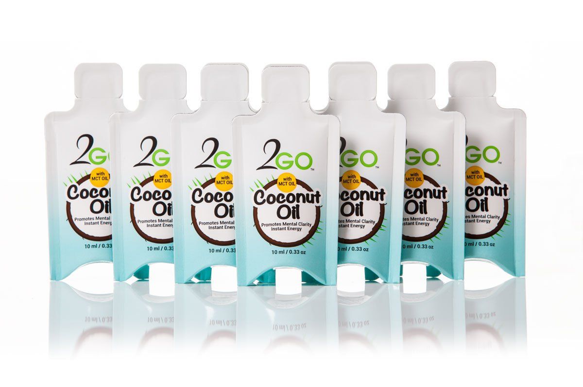 2GO Coconut Oil Single Serve Organic Virgin Coconut Oil