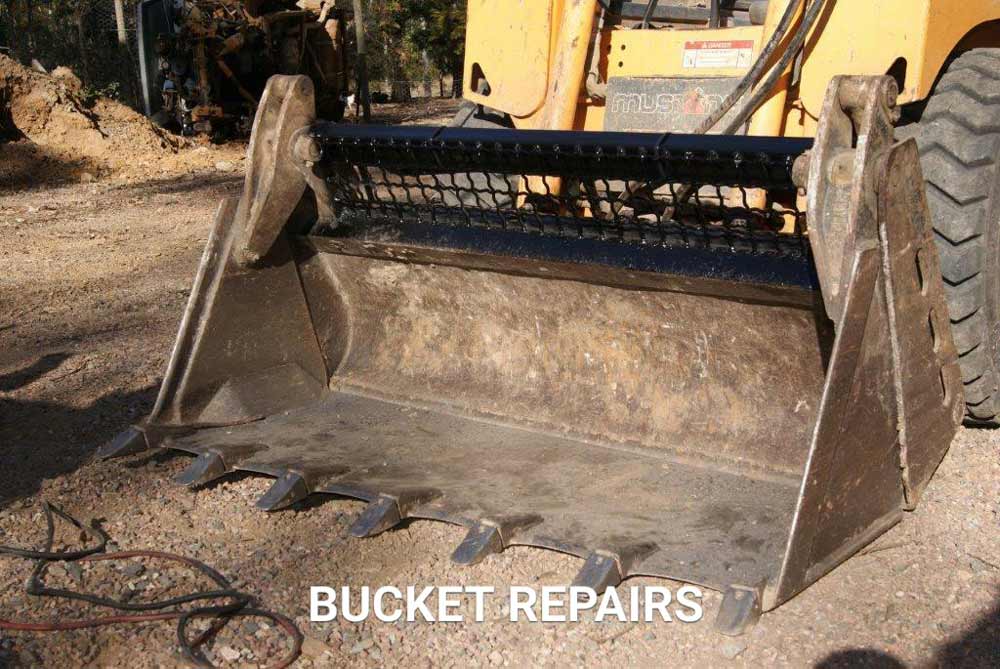large bulldozer bucket