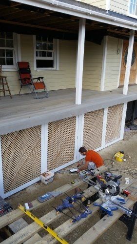 woodworking outside