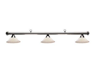 Gunmetal and Frosted White Glass Billiard Light