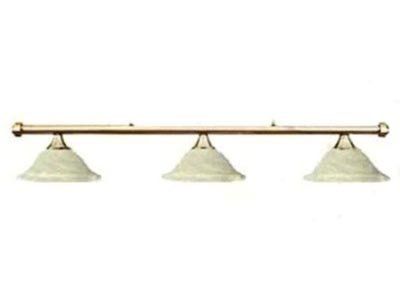 Amber Glass and Brass Finished Light