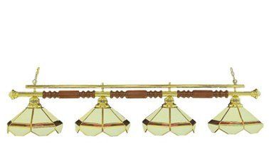 Solid Brass & Cherry Billiard Light