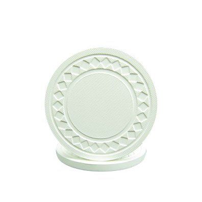 Diamond Poker Chips - White