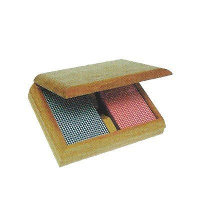 Wood Card Holder With Cards