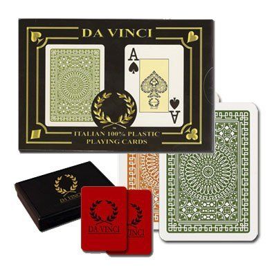 Da Vinci Plastic Playing Cards - Club Casino