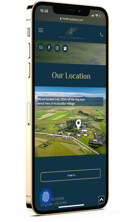 A cell phone with a map on the screen.