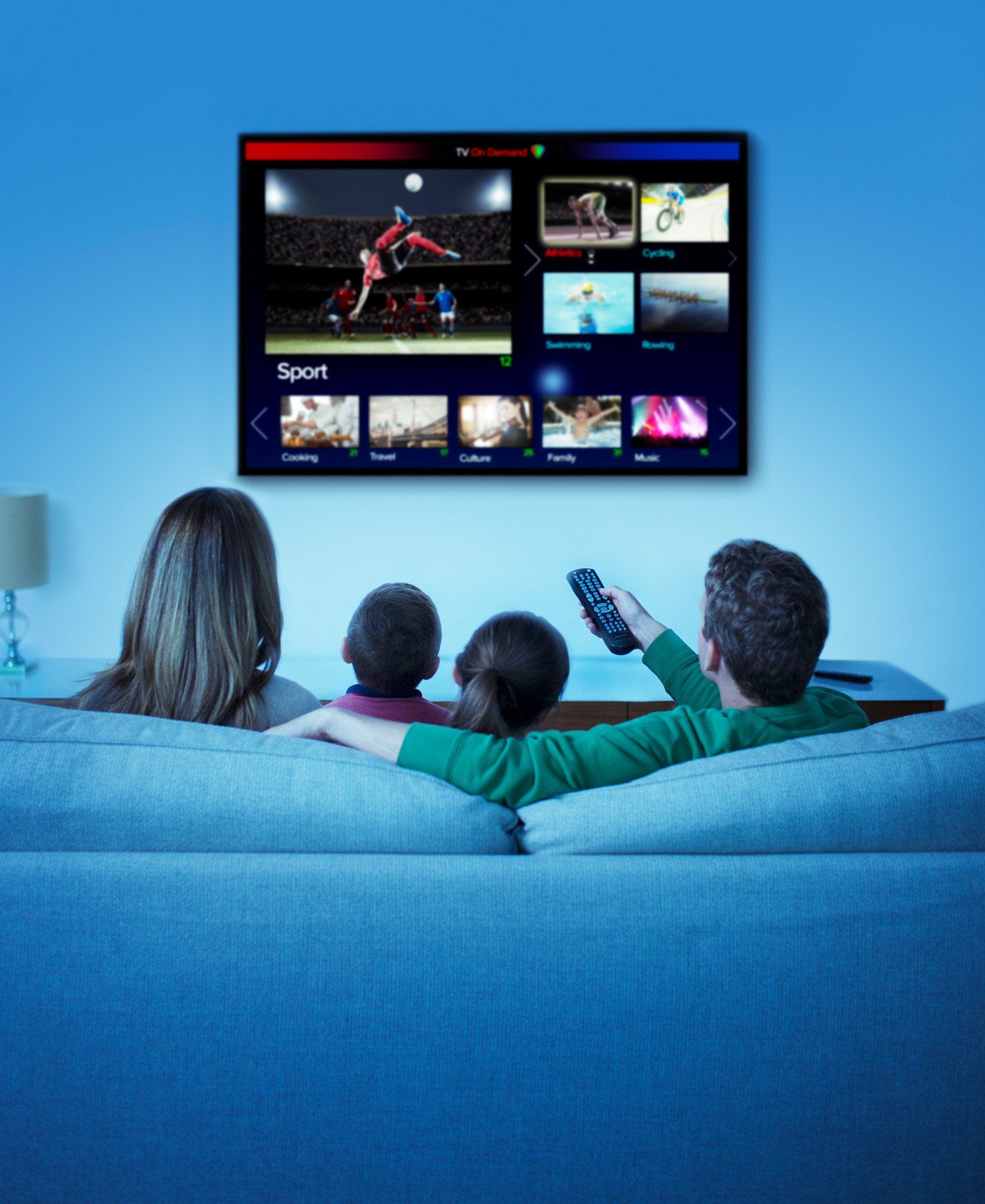 plasma tv and remote control
