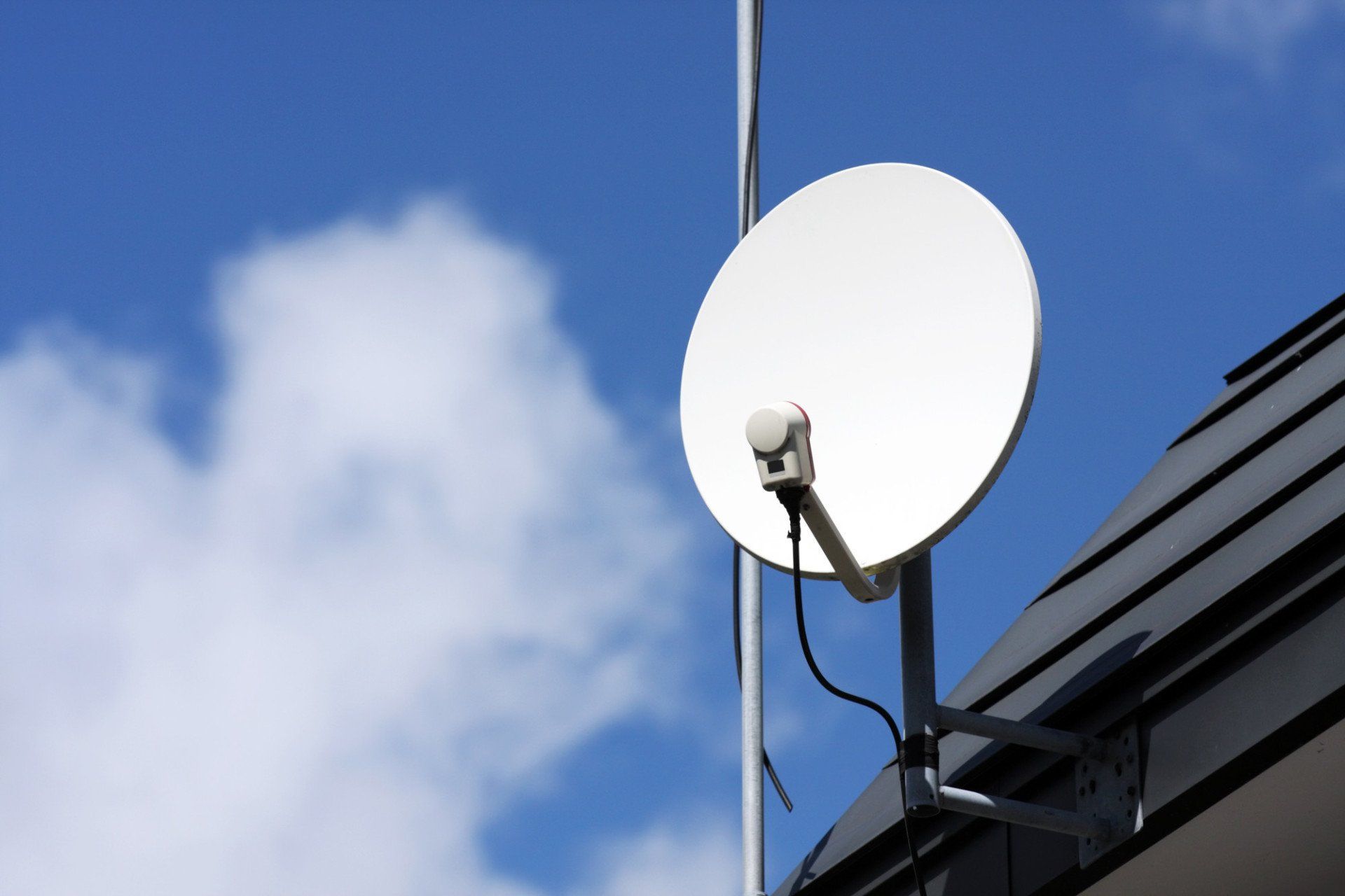 satellite in blue sky