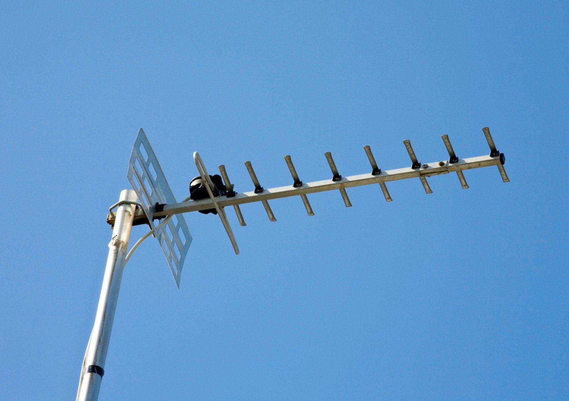 aerial in blue sky