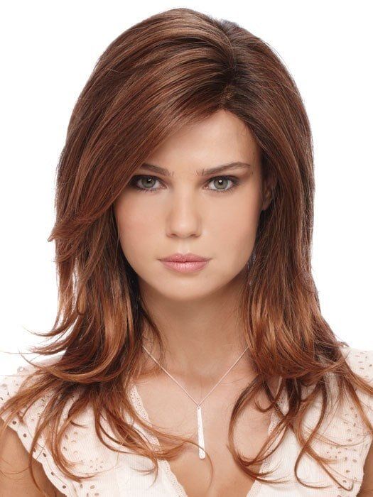 Woman Looks Fiercely on Camera — Westbury, NY — Wig Wam Hair