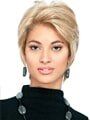 Short Hair Woman Wears Turtleneck — Westbury, NY — Wig Wam Hair