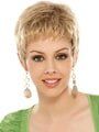 Short Hair Woman Looking at Camera — Westbury, NY — Wig Wam Hair