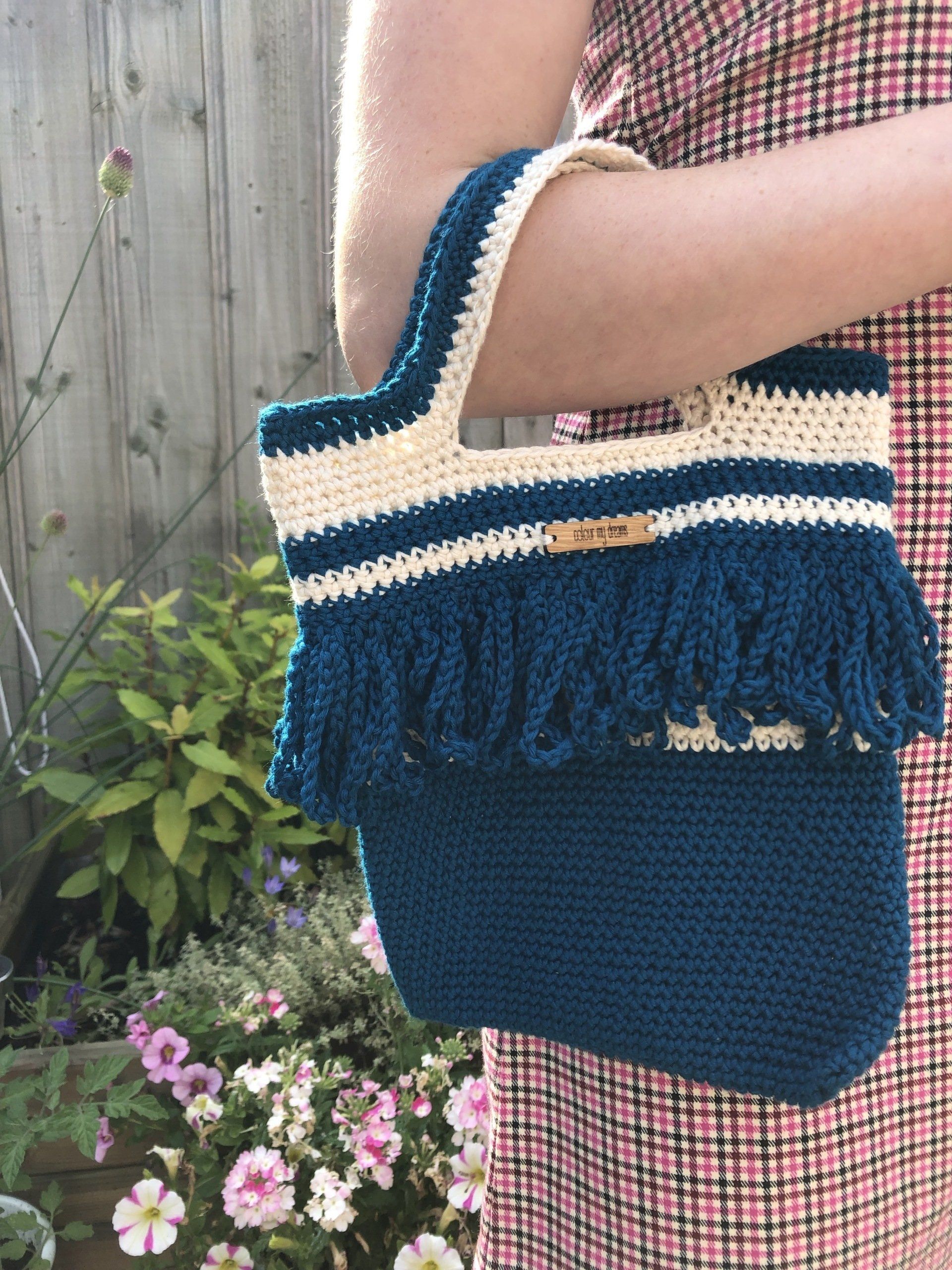 Crochet Day Bag - Hannah Bag - Meet Hannah - she'll become your best friend for popping to the shops.