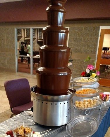 Chocolate Fountain — Chocolate Fountain With Fondue, Fruits and Marshmallow in Chehalis, WA Chocolate Fountain — Chocolate Fountain With Fondue, Fruits and Marshmallow in Chehalis, WA