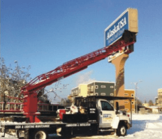 Universal Sign & Lighting service truck