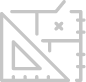 Architectural blueprint with triangle ruler.
