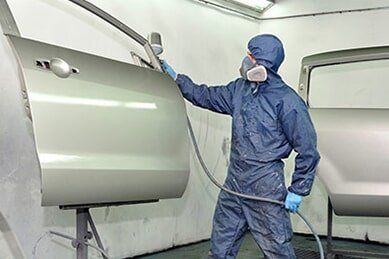Van Repair — Man Doing Car Paint in Hayward, CA Van Repair — Man Doing Car Paint in Hayward, CA