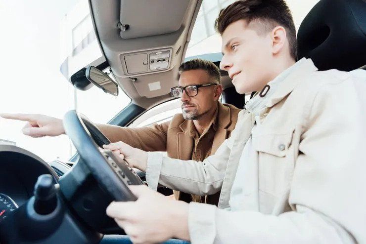 Two Men Having Driving Lesson — Tucker, Ga — Taggart's Driving School Two Men Having Driving Lesson — Tucker, Ga — Taggart's Driving School