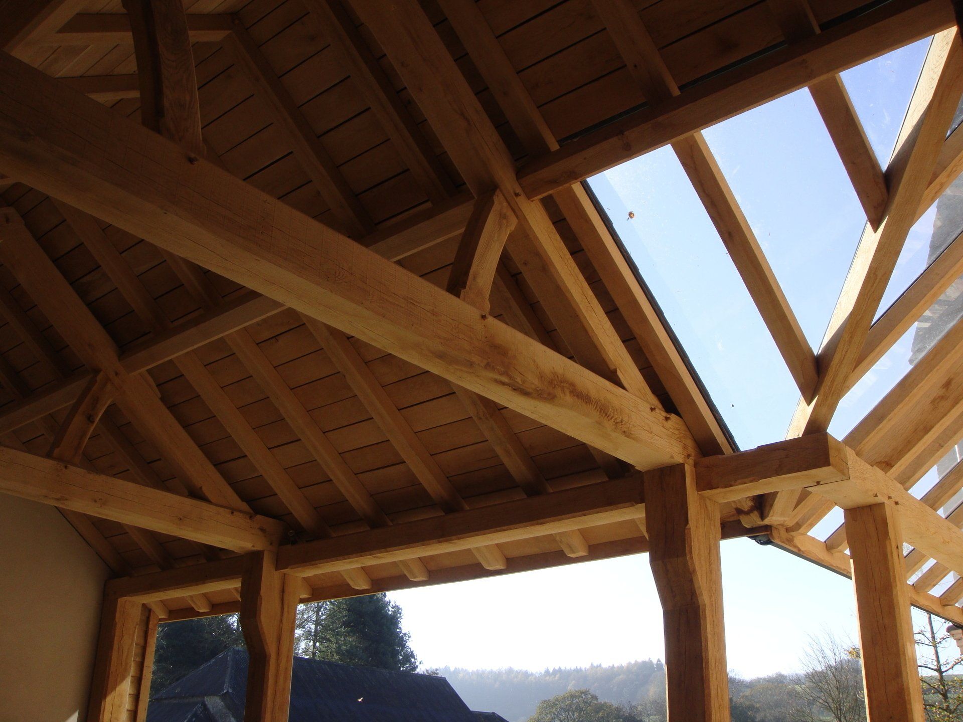 Oak framed loggia