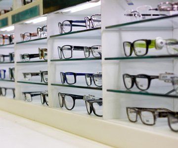 eyewear on display