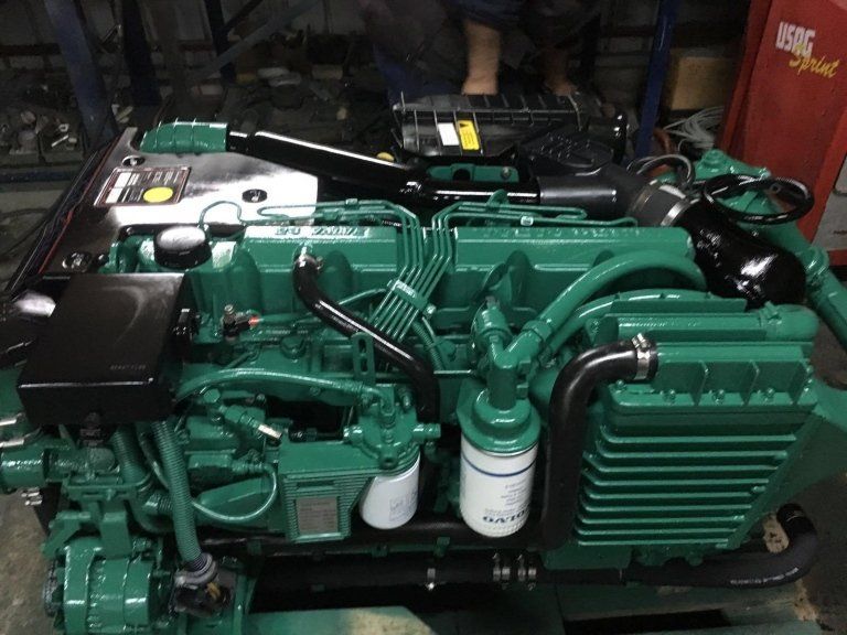 Verniciatura motore nautico